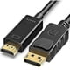 thumbnail image 1 of Displayport to HDMI Cable Computer DP HDMI Monitor Converter HDMI DP Adapter High Quality Gold Contacts Support 1080p Full HD 60Hz 1.8m, 1 of 5