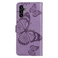 thumbnail image 4 of Allytech Galaxy S25 Wallet Case, Big Butterfly Design Luxury PU Leather Flip Folio Stand Cards Slots Hand Wrist Shockproof Phone Case for Samsung Galaxy S25 - Purple, 4 of 6