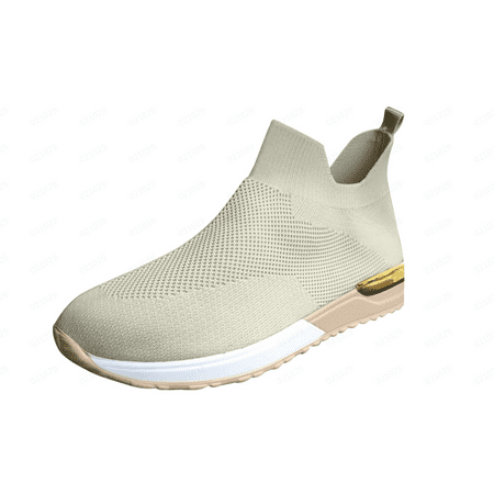 

Qxutpo Sneakers for Women Outdoor Solid Color Sports Shoes Runing Breathable Mesh Shoes Sneakers Size 43