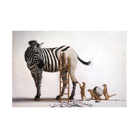Canvas Wall Art - Lucia Heffernan 'The Paint Job' Wall Art for Living Room, Bedroom, or Office Décor by Trademark Fine Art - 19 x 12 Inches