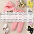 thumbnail image 3 of Zuwimk Toddler Boy Girls Sweatsuit Heart-shaped Graphic Printed Hoodie Sweatshirt and Jogger Pant Sets(T063-Purple), 3 of 9