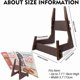 thumbnail image 5 of Recipes Display Stand Table Stand Holder Wood Cookbook Stand Pine Open Book Stand Pine Charcoal Table Stand, 5 of 5