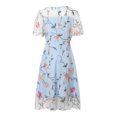 thumbnail image 3 of WILLBEST Robe Jaune Pastel 2024 Robe Col Rond Taille Brodée en Maille Robe Vintage, 3 of 5