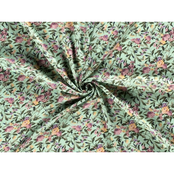 Minerva Lurex Sparkle Sheer Chiffon Fabric Mint - per yard