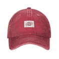 thumbnail image 1 of ZICANCN Adjustable Baseball Cap Women, Original Character Pattern Hats for Men Adult Washed Cotton Denim Baseball Caps Fashion, Red, 1 of 6