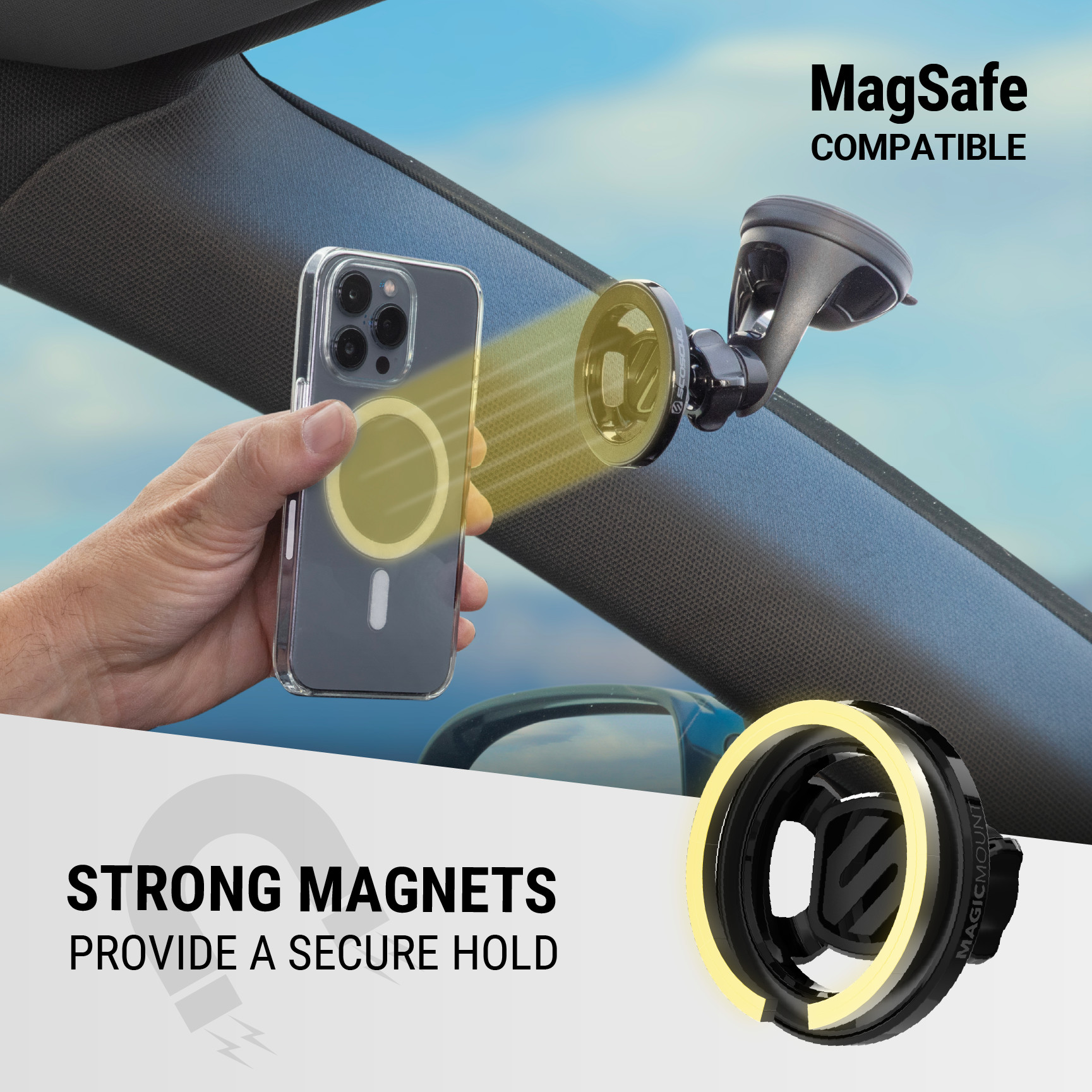 Scosche MagicMount MagSafe Suction Cup Car Mount photo 4