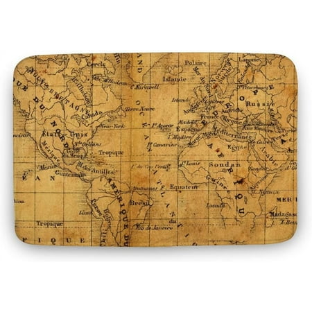

Map Shunde Province All-Season Doormat Stain and Fade Resistant Low Profile Indoor Outdoor Door Mats Easy Clean Patio Entrance Mat 24x16 Inch