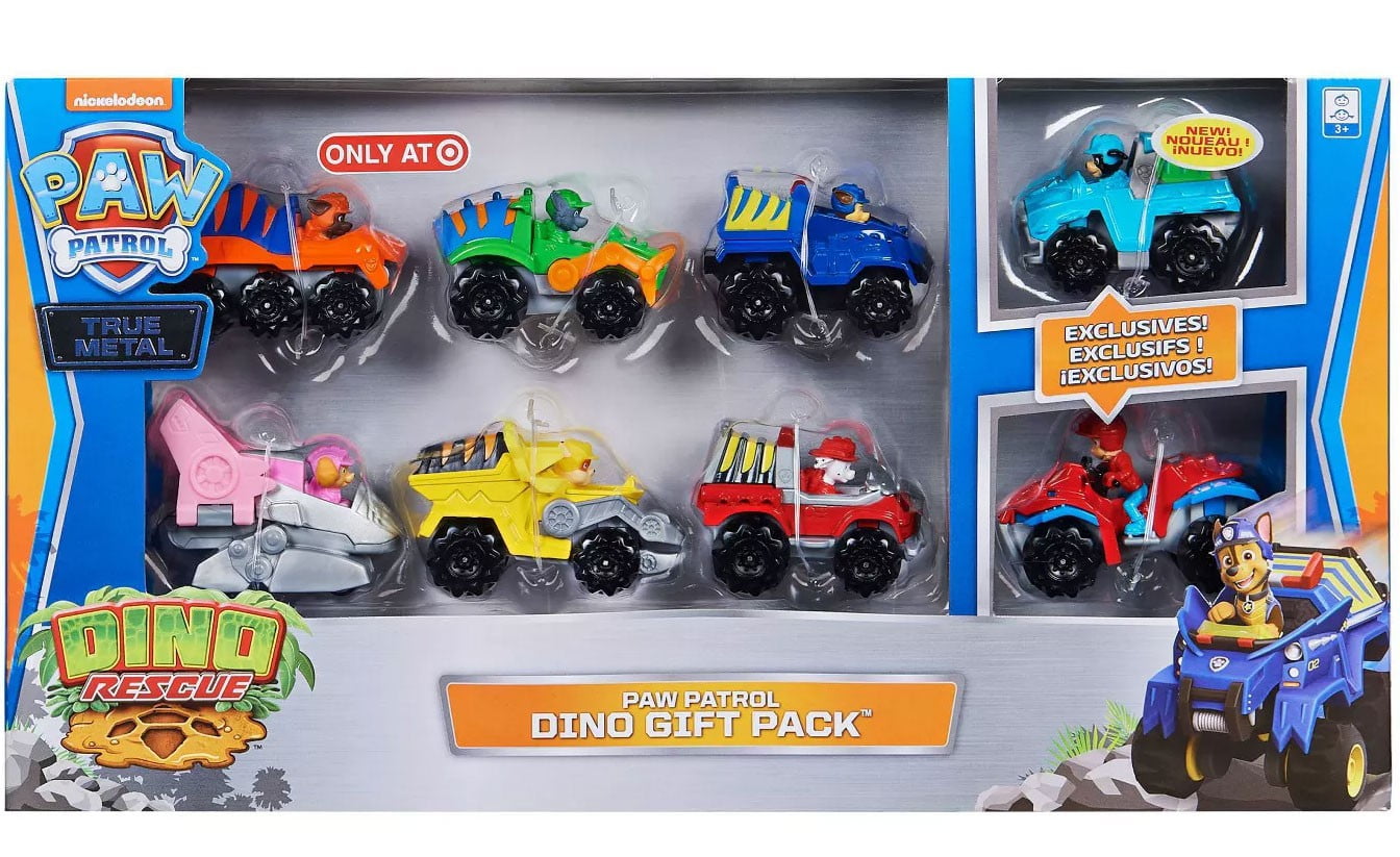 Paw Patrol True Metal Dino Gift Pack Diecast Car 8-Pack - Walmart.com - Walmart.com
