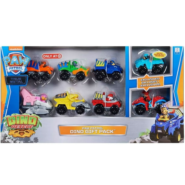 Paw Patrol True Metal Dino Gift Pack Diecast Car 8-Pack - Walmart.com - Walmart.com