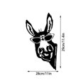 thumbnail image 3 of Hangs Farm Peeping Animals Cattle Metal Outdoor Outdoor Garden Pendant, 3 of 4