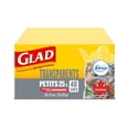 thumbnail image 2 of Glad® Easy-Tie® Clear Kitchen Catchers® Garbage Bags- Small 25 Litres, 48 Bags, 2 of 5