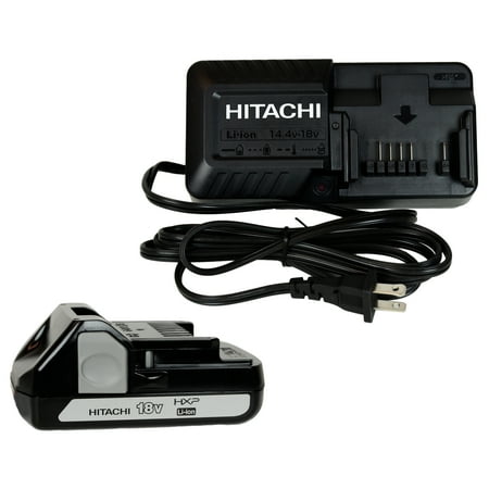 - Hitachi Metabo Power Tools UC18YKSL 14.4V-18V Volt Rapid Universal Battery Charger & One BSL1815X 18V Li-Ion Battery Pack Bundle