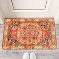 thumbnail image 2 of Bohemian Farmhouse Orange Vintage Welcome Doormat for Indoor/Outdoor Entrance Bohemian Farmhouse Orange Vintage Decoration Door Mat Kitchen Door Mat Bedroom Doormat 17x30 Inch, 2 of 6