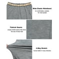 thumbnail image 4 of Little Donkey Andy Women's Wool Base Layer,Thermal Underwear Bottoms Winter Long Johns Pants,Quick Dry Wicking (Grey M), 4 of 6