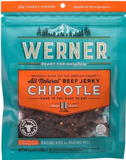 Werner 2.4 oz. All Natural Chipotle Beef Jerky
