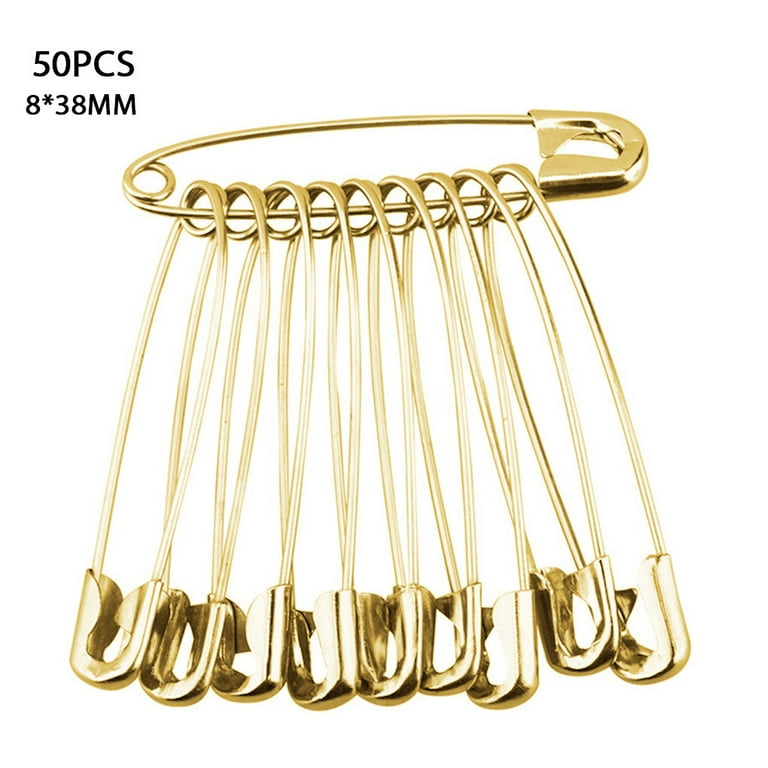 Bundle of 70 Pins Gold Safety Pin Sewing Crafting SAFETY LAUNDRY Pins X 70