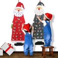 thumbnail image 3 of Calendario de advenimiento para colgar en la pared de Santa Claus, calendario de cuenta regresiva de fieltro navideño con bolsillos de 24 días, relleno de calendario para decorar habitaciones, árbol d Afortunado Sencillez, 3 of 5