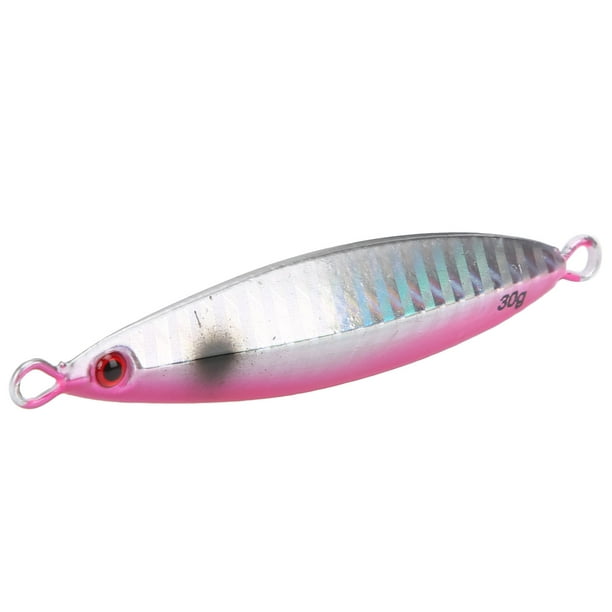 Gupbes Metal Lures, Fish Metal Baits Fish Shaped Pink For Outdoor Fishing  For Fish Lover 