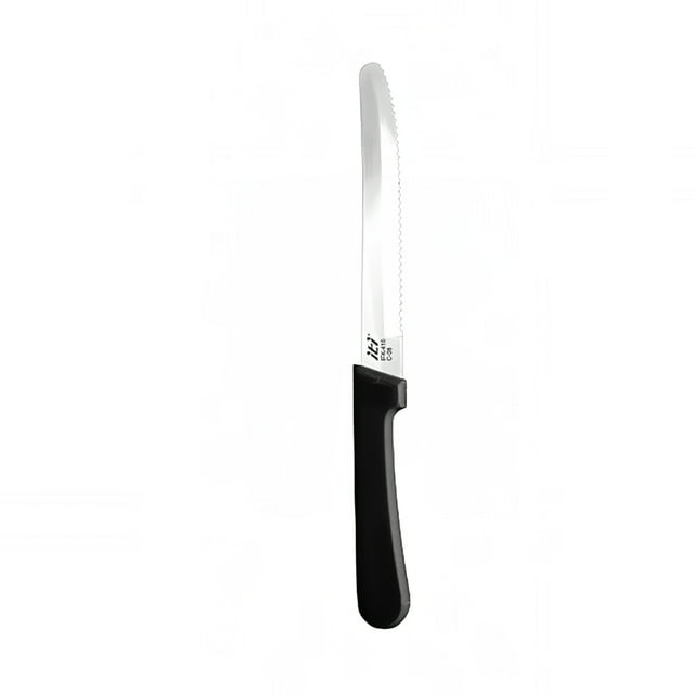 IFK-410 Couteau à Steak 8 3/4 Pouces - Acier Inoxydable avec Manche en Poly Noir