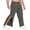 Dark Gray, variant on Mens Tear Away Basketball Pants 2 Side Zippers Snap Off Full Open Down Sweatpants Leg Post Surgery Pant with Pockets