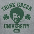thumbnail image 3 of Teelocity Bob Ross Think Green University Athletic Heather Short Sleeve Graphic Tee, 3 of 4