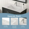 thumbnail image 5 of Modern Bathroom Vanity 35.5" Bathroom Vanity , Modern Bathroom Cabinet with Basin, Bathroom Storage Cabinet with Soft Closing Doors and 3 Drawers, Munich Black,Wooden Bathroom Vanity, 5 of 15