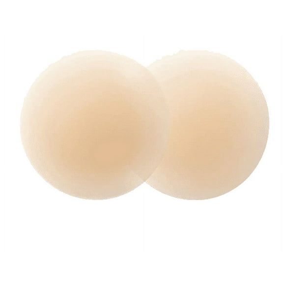 Bare Skins Matte Silicone Nipple Covers Vanilla, Nipple Covers No Show - Reusable Pasties Nipple Cover, Reusable Adhesive Covers Bra for Dress