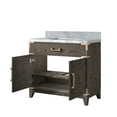 thumbnail image 6 of Harbor 36 in W x 22 in D Brown Oak Single Bath Vanity and Carrara Marble Top, 6 of 7