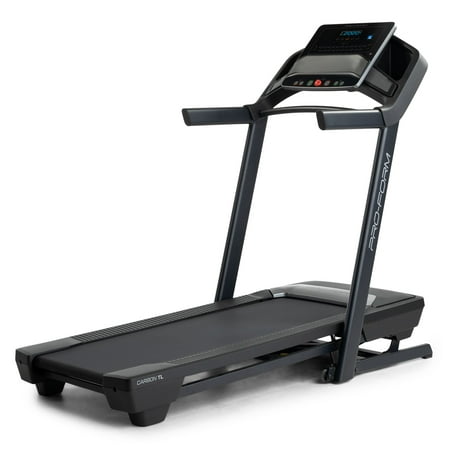 ProForm Carbon TL; Treadmill for Walking and Running with 5” Display, Built-In Tablet Holder and SpaceSaver Design