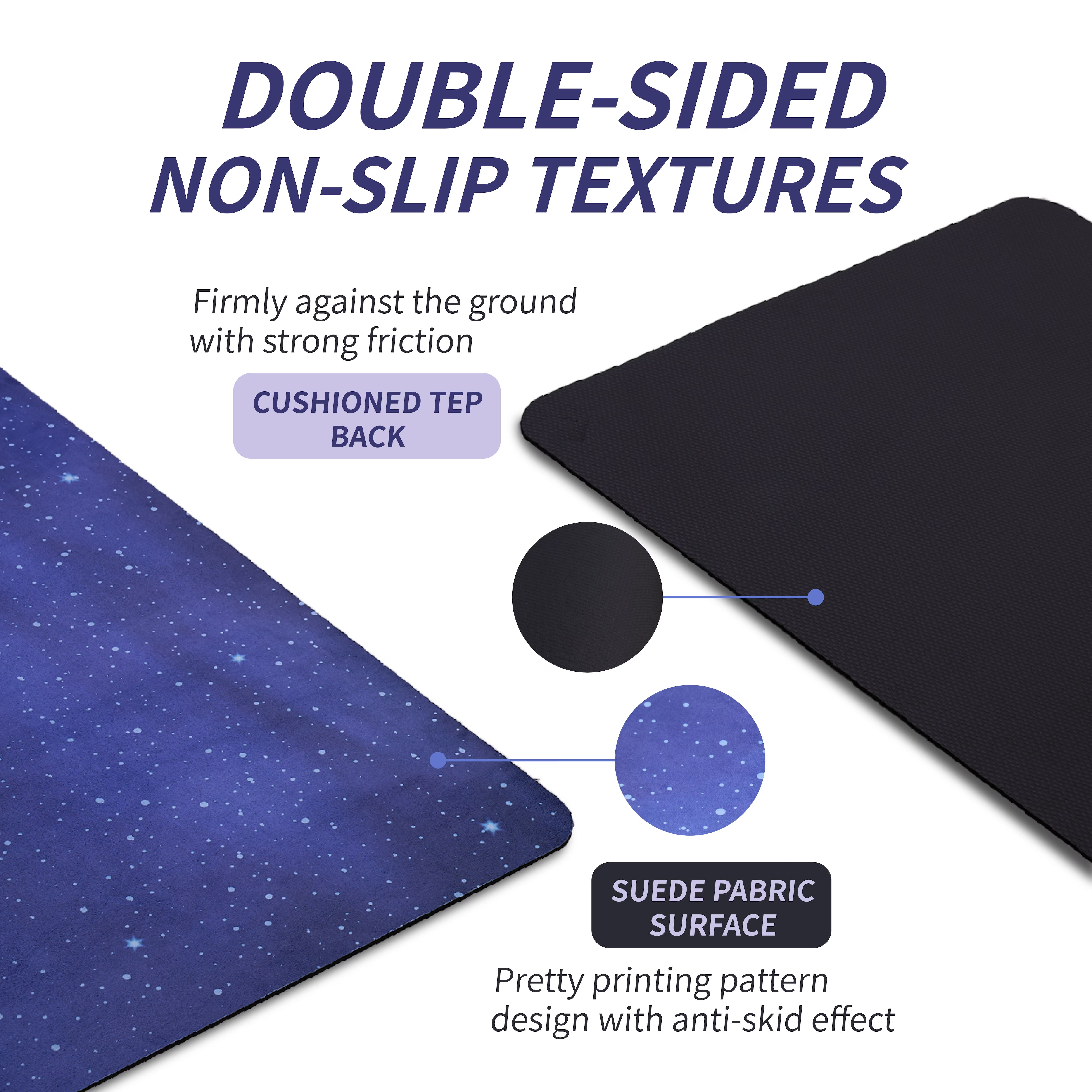 Avobird Yoga Mat, Non-Slip Design, Professional TPE Exericise Mat,72" x 24" 5mm Thick, Multi-Purpose Workout Mat for Women, Pilates Fitness and Floor Exercises(Blue Sky)
