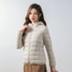 thumbnail image 3 of Chaqueta de plumón ligera de terciopelo 90 para mujer, gorro para mujer, chaqueta de talla grande de sección delgada para mujer, 3 of 6