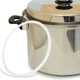 thumbnail image 1 of Raindrops White Silicone Pressure Cooker Gasket Ring High Temperature Resistant for Use, 1 of 8