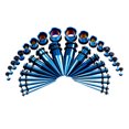 thumbnail image 1 of Stainless Steel Tapered Ear Expanders 36-Piece Assortment Set Piercing Jewelry, 1 of 5