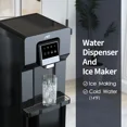 thumbnail image 3 of IKT Water Cooler Dispenser with Ice Maker Bottom Loading 18lbs Daily Capacity, for Home/Office, Black (No Hot  Water), 3 of 11
