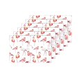 thumbnail image 4 of MKHERT Watercolor Pink Flamingo Birds Placemats Table Mats for Dining Room Kitchen Table Decoration 12x18 inch,Set of 6, 4 of 4