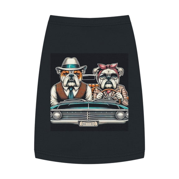 Wacky Pet Tank Top Bulldog old couple t shirt