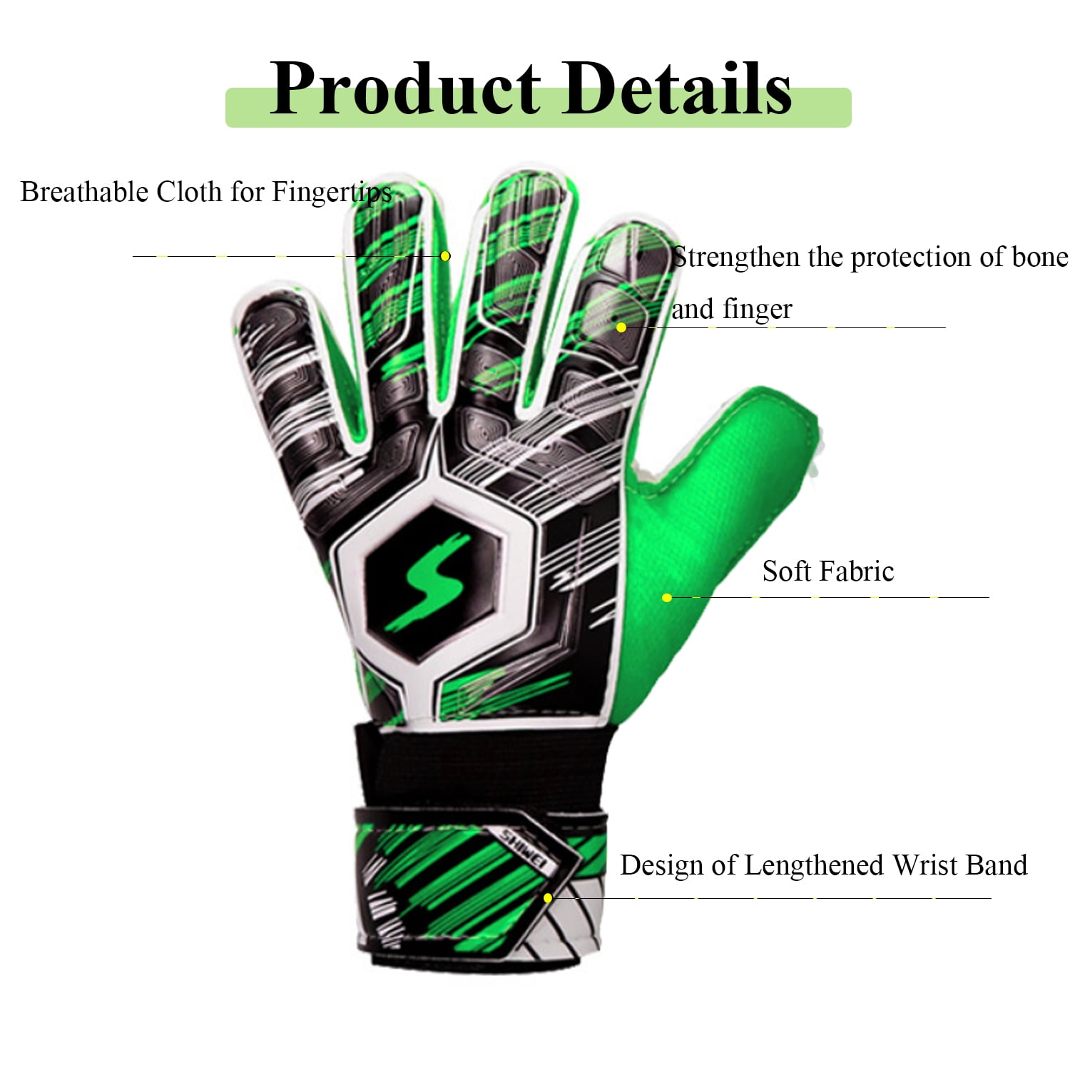 Youth Football Gloves, Sticky Wide Grip Receiver Gloves for Kids & Adult