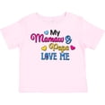 thumbnail image 3 of Inktastic My Mamaw and Papa Love Me with Hearts Boys or Girls Toddler T-Shirt, 3 of 5