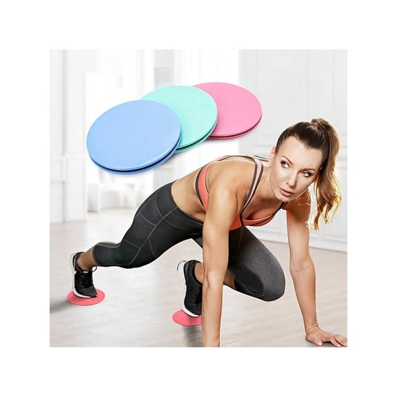 2pcs Core Sliders Portable Fitness Equipment For Abdominal Workout And Yoga Exercise Gym,Blue