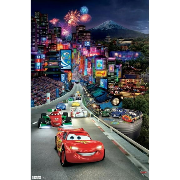 Disney Pixar Cars 2 - Triptych 1 Wall Poster, 22.375" x 34"