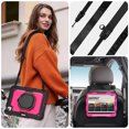 thumbnail image 6 of for iPad Air 5th/4th Generation 10.9 inch 2022/2020 Case, 360 Rotating Shockproof Cover with Stand, Handle, Shoulder Strap, Rose Panel, 6 of 7
