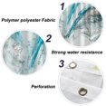 thumbnail image 6 of BSHAPPLUS 4pcs Bathroom Set Shower Curtain Set with Toilet Lid Cover & Bath Mat & Rug Set, Serviceable Waterproof Fabric Shower Curtain for Bathroom Hotel Decor, 6 of 11