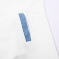 thumbnail image 5 of Women's Hooded Sweatshirt Dress, Denim Patchwork Hoodie Dress Long Sleeve Midi with Pockets, Cozy Casual Fall Winter Outfit for Daily Wear White S, 5 of 9