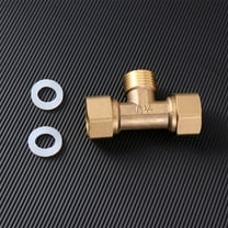 LOLIPPYY Copper Tee Joint Water Pipe Fitting, 1 Piece - Plumbing Connector for Water Pipes