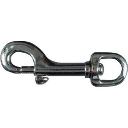 

N222-588 0.5 x 3 in. Nickel Bolt Snap