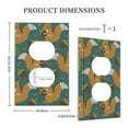 thumbnail image 3 of Balery Knitted Woodland Squirrel for Duplex Wall Plates Kit, Electrical Outlet Covers, Standard Size 1-Gang 5.0" x3.0", Electric Receptacle Plug Covers-Style S, 3 of 6