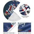 thumbnail image 2 of FMSHPON American Flag Tree Skirt Independence Day Xmas Christmas Tree Skirt Stand Mat for Holiday Party Decoration Indoor Outdoor 36 inches, 2 of 6