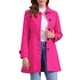 thumbnail image 1 of Abrigo de invierno para mujer con cuello Peter Pan, trench y abrigo de guisante en rosa claro, 1 of 6