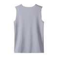 thumbnail image 4 of IYYVV Ice Silk Tank Top Men, Summer Sleeveless V Neck Underwear Fashion Casual Muscle Seamless Mulberry Undershirt Gray S, 4 of 4
