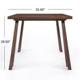 thumbnail image 5 of Noble House Montecito Modern Farmhouse Wood Dining Table, Natural Walnut, 5 of 14